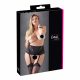 Cottelli Plus Size - Spitzen-Strumpfhalter mit Korsett (schwarz) 