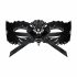 Obsessive - Bestickte Venezianische Maske (Schwarz) 