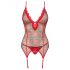 Obsessive Jollymore - Weihnachts-Lingerie-Set