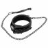 Bad Kitty - Edelsteinmuster Halsband mit Leine (schwarz) 