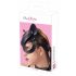 Bad Kitty - Kunstleder, Strass-Katzenmaske - schwarz (S-L) 