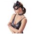 Bad Kitty - Kunstleder-Strass-Catmask - Schwarz (S-L)