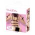 Bad Kitty - Nieten-Bodyharness-Set und Handfesseln (Schwarz)