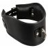 Bad Kitty - Lederimitat Halsband mit Ring (Schwarz) 