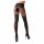 Cottelli - extravagante, offene Strumpfhose (schwarz)  - 2/S