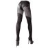 Cottelli - extravagante, offene Strumpfhose (schwarz)  - 2(S)