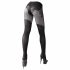 Cottelli - extravagante, offene Strumpfhose (schwarz)  - 2/S