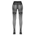 Cottelli - exklusive Muster, offene Strumpfhose (schwarz) 