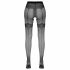 Cottelli - exklusive Muster, offene Strumpfhose (schwarz) 