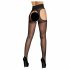 Cottelli - Sexstrumpfhose mit Spitzenbund (schwarz)  - 5