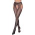 Cottelli Legwear - Offene, glitzernde Netzstrumpfhose - Schwarz (S-L) 