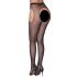 Cottelli Legwear - Offene, glitzernde Netzstrumpfhose - Schwarz (S-L) 