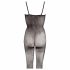 / NO:XQSE - Seitlich gemustertes Catsuit - schwarz  - 2XL/3XL