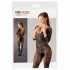 NO:XQSE - Blumiges Catsuit - Schwarz (S-L) 