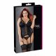 Cottelli Plus Size - verstellbares Strumpfhalter-Oberteil (schwarz) 