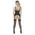 Abierta Fina - Push-up-Oberteil mit Strumpfhalter (schwarz) - L