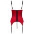 Cottelli - Hebe-Top-Set mit Spitzeneinsatz (rot)