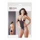 NO:XQSE - Offener, Strass Sexbody - Schwarz (S-L) 