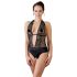 Cottelli - Spitzen-Neckholder-Body (schwarz)  - M