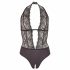 Cottelli - Spitzen-Neckholder-Body (schwarz)  - M