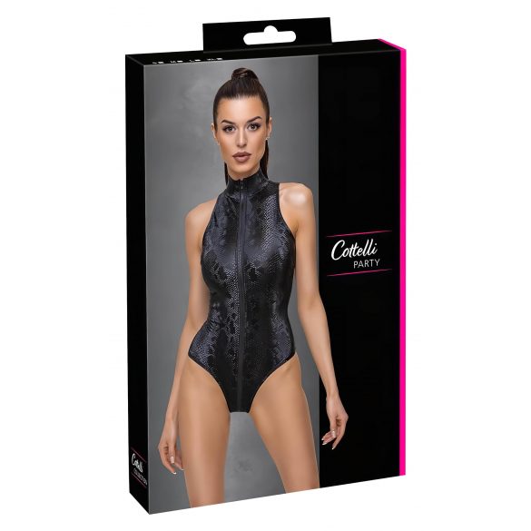 Cottelli Party - Schlangenhaut Muster Body (Schwarz) 