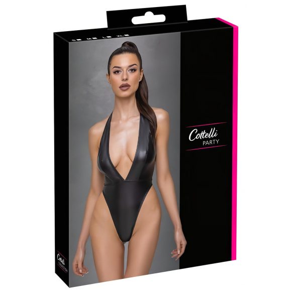 Cottelli Party - tief ausgeschnittener Body (schwarz) - L