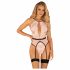 Obsessive Lilines - Strumpfhalter-Body (pink)