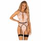 Obsessive Lilines - Strumpfhalter-Body (pink) - L/XL