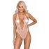 Kissable - Tief ausgeschnittener Spitzenbody (pink)  - L/XL