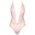 Kissable - tief ausgeschnittener Spitzen-Body (Pink) - L/XL