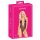 Kissable - Pinkfarbene bestickte Body (schwarz)