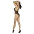 Cottelli - besticktes, offenes Spitzen-Body (schwarz-lila) 