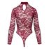 Cottelli - transparenter Spitzenbody (bordeaux)