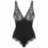 Obsessive Luvae - Body mit transparentem Brustteil (schwarz) 