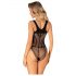 Obsessive B336 - Transparenter, offener Netz-Body (Schwarz) - S-L 