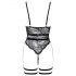 Cottelli - offener Riemen-Body (schwarz) - L