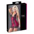 Cottelli - Exklusives geschnürtes Spitzenkleid (rot-schwarz)  - XL