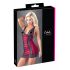 Cottelli - Exklusives geschnürtes Spitzenkleid (rot-schwarz)  - XL