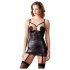 Abierta Fina - Satin-Glanz Bustier-Kleid (schwarz) - 80B/M