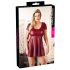 Cottelli Plus Size - A-linienförmiges Minikleid (Burgund)  - 4XL