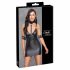 Cottelli Bondage - Halsband Mini-Kleid mit Glanz (Schwarz) 