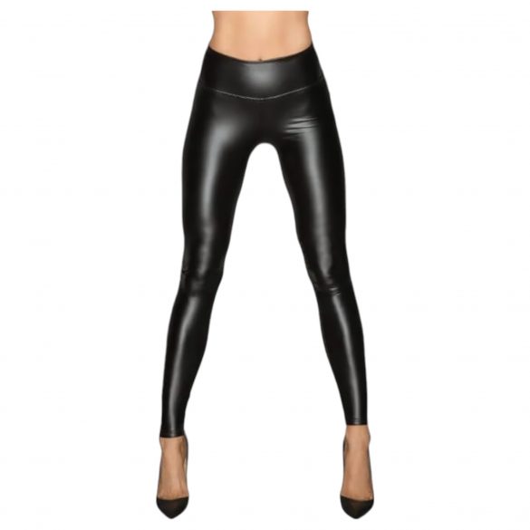 Noir - lange, glänzende Leggings (schwarz)  - M