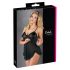 Cottelli - Leichte, gerüschte Babydoll (schwarz)  - XXL