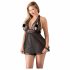 Cottelli Plus Size - Spitzen Babydoll (Schwarz) 