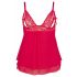 Cottelli Plus Size - Spitzen-Babydoll (Rot)  - 4XL