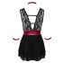 Cottelli Bondage - Halsband-Babydoll aus Spitze (Schwarz)