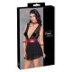 Cottelli Bondage - Halsband-Spitz-Babydoll (schwarz)  - M