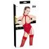 Black Level - Offenes Halsband-Body (Rot) 