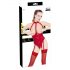 Black Level - Offenes Halsband-Body (Rot) 