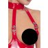 Black Level - Offenes Halsband-Body (Rot)  - S